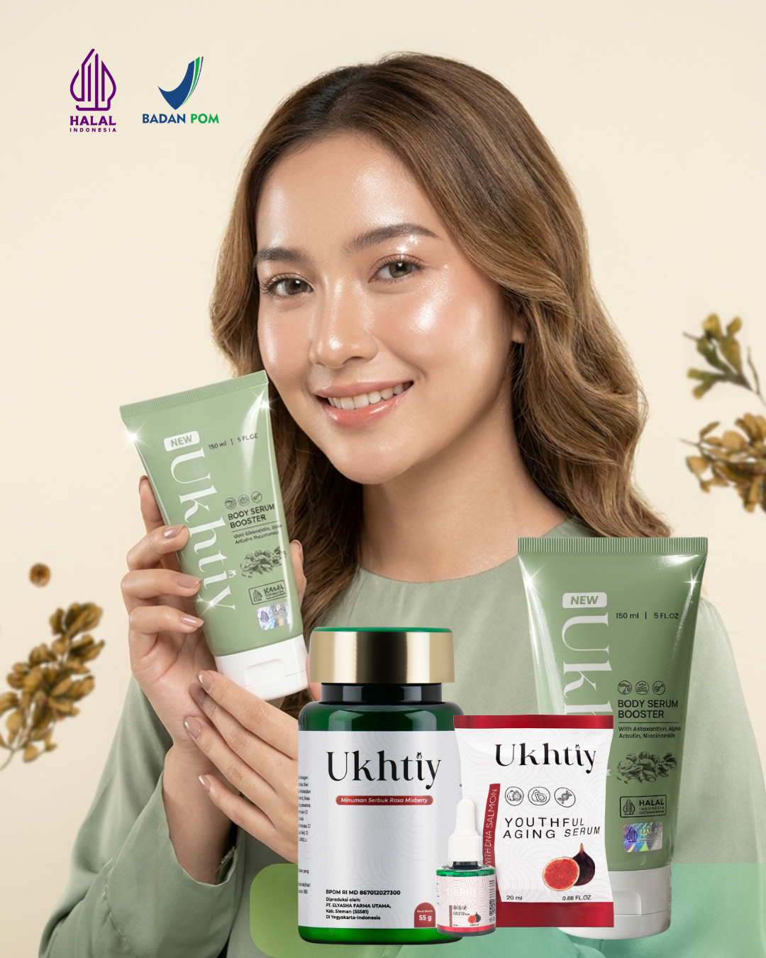 Ukhtiy Beauty Premium Collagen and Serum